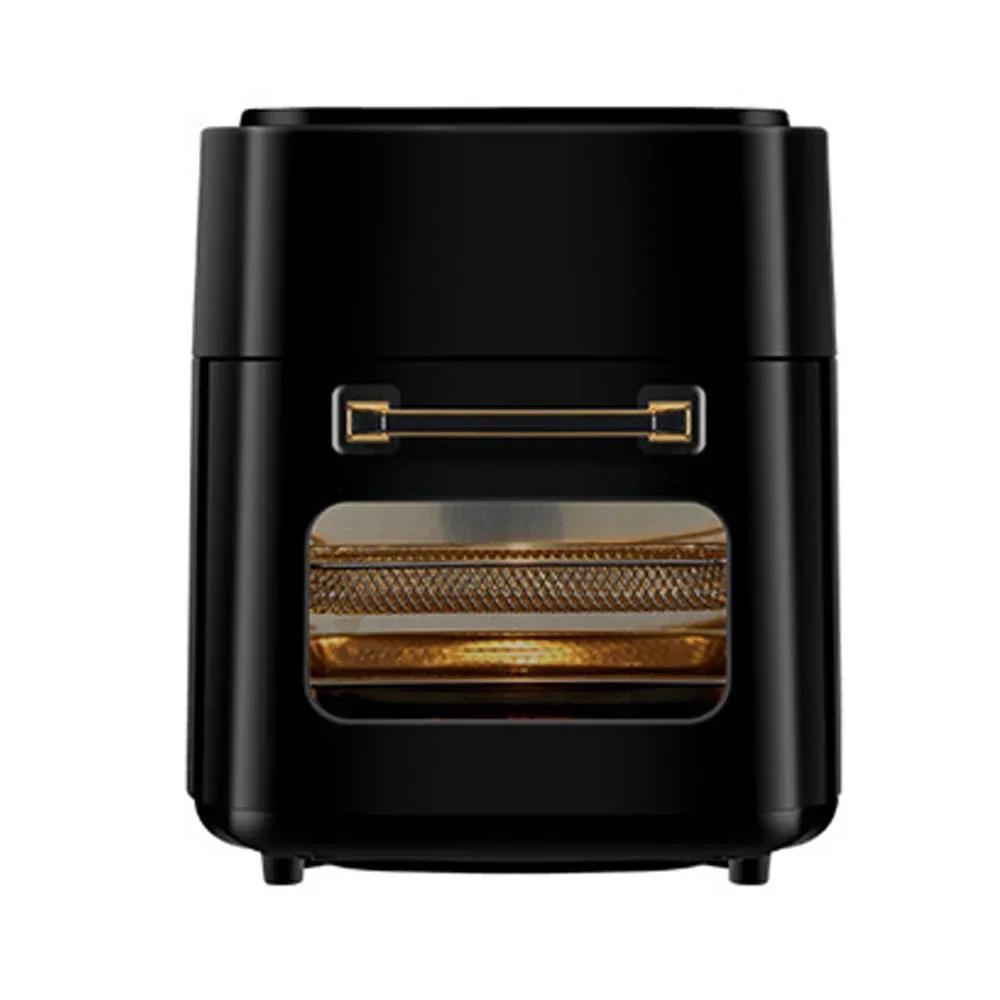 

15 л фритюрницы бытовые большой емкости визуальные безмасляные интеллектуальные духовки картофель фри машина 220 В 110 В США ЕС 1500 Вт для жарки курицы UK чёрный