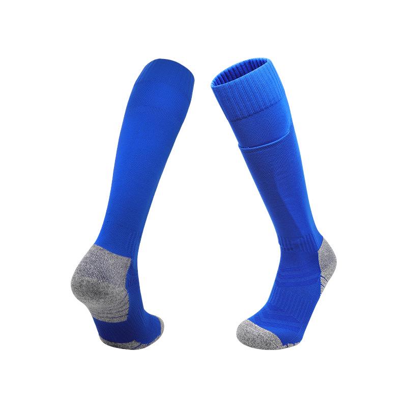 

Integrated Shin Guard Solid Color Football Socks - Non-slip, Pocket Style for Professional Training Small (29-33)