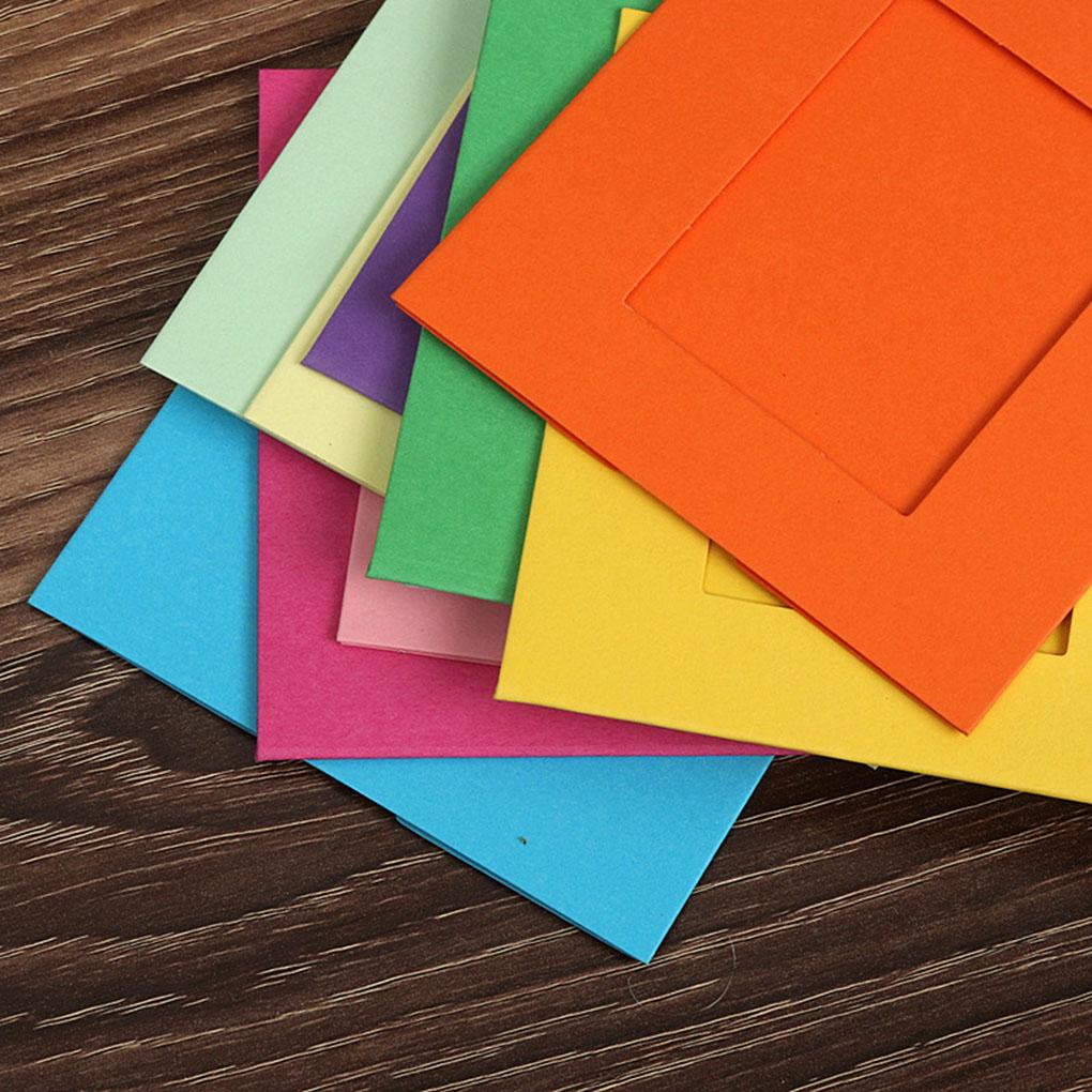 KOGOTA 10pcs Colorful Paper Photo DIY Wall String Clip Picture Hanging Album Frame Party Decorations