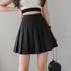 Primavera verão coreano saia shorts feminino cintura alta sexy mini saia escolar curto plissado kawaii japonês rosa saia feminina
