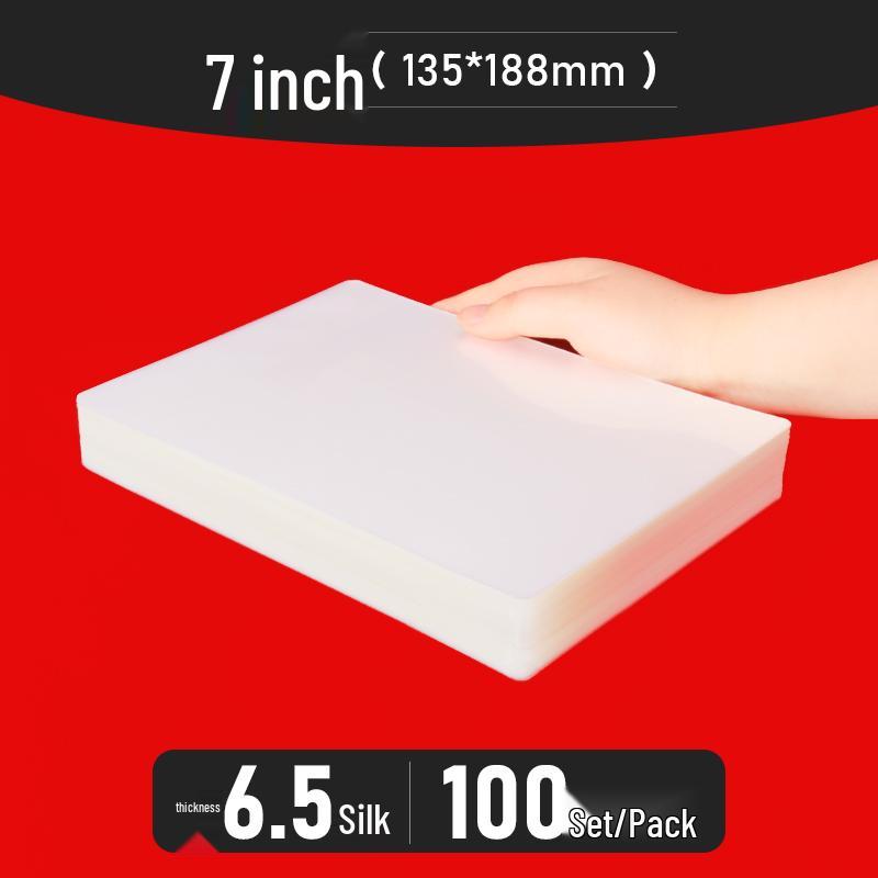 Bolsas para Plastificação A4 - Tamanhos de 3" a 10", Espessadas para Fotos e Identificações