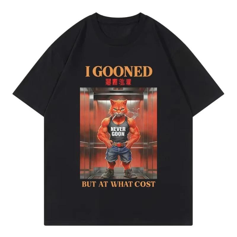 

I Gooned But At What Cost Funny T-shirt Goon Meme Graphic T Shirts Women s Casual Fashion Short Sleeve T-shirts Women Clothes... S разноцветный