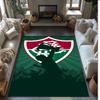 Fluminense FC Printed Crystal Velvet Area Rug, Soft Anti-Slip Water Absorbent Floor Mat for Living Room Bedroom