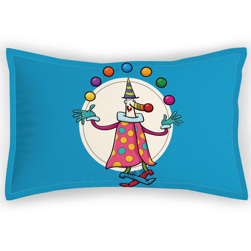 Children's Pillowcase Circus Clown Print Children's Pillowcase Cartoon Animation Soft Skin-friendly Pillowcase