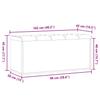 Storage Bench with Rustic Wood Look 102 X 42 X 45 Cm Engineered Wood