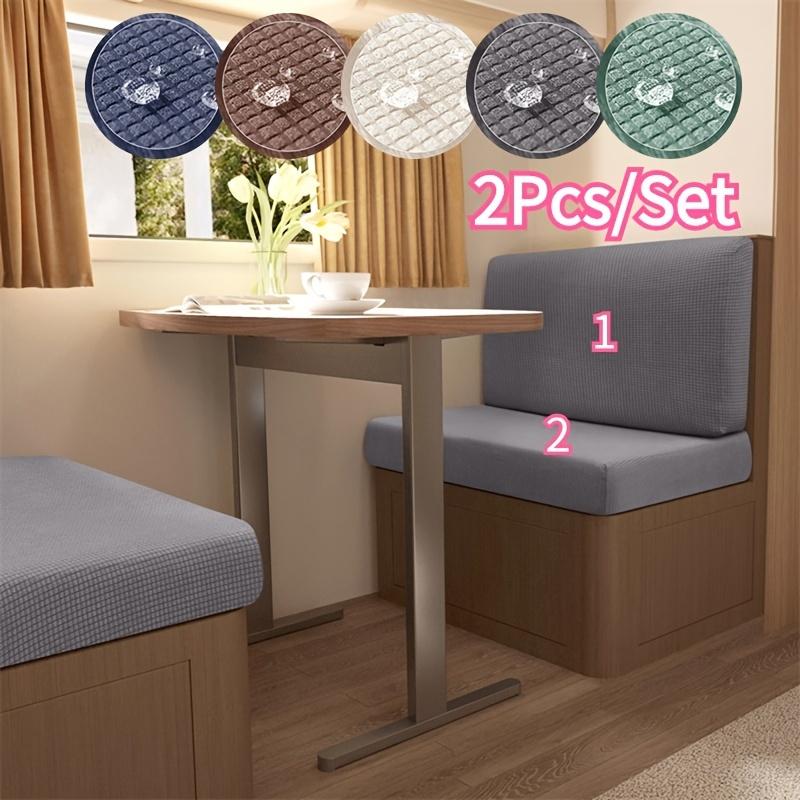 Yto Household Items Unisex Water Repellent Rv Covers Polar Fleece Stretch Rv Dinette Cushion Cover Sofa Covers Bench Backrest Cover Rv Camper Car 2Pcs/Set