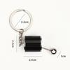 Simulation Car Manual Six-Speed Shift Gear Metal Keychain Pendant Fun Decompression Toy Auto Interior Decor Accessory