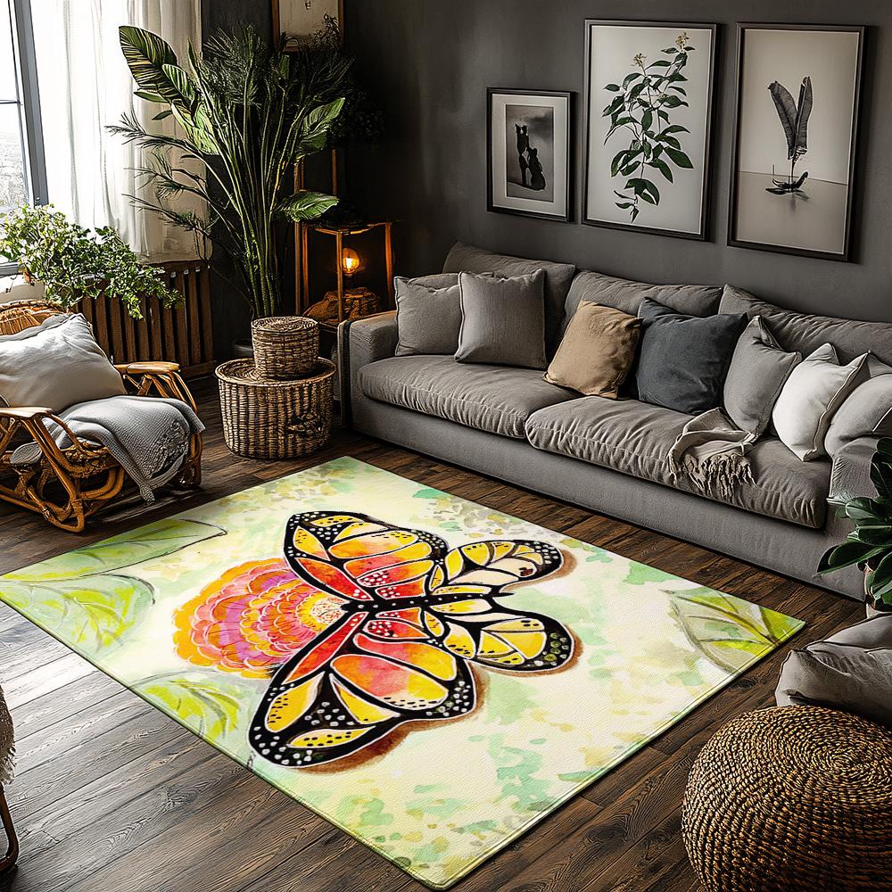Butterfly Doormat Indoor Outdoor Rug Washable Welcome Mat Absorbent Floor Mat Home Decor Entrance Decor Non Slip Rug Gift 50x80cm
