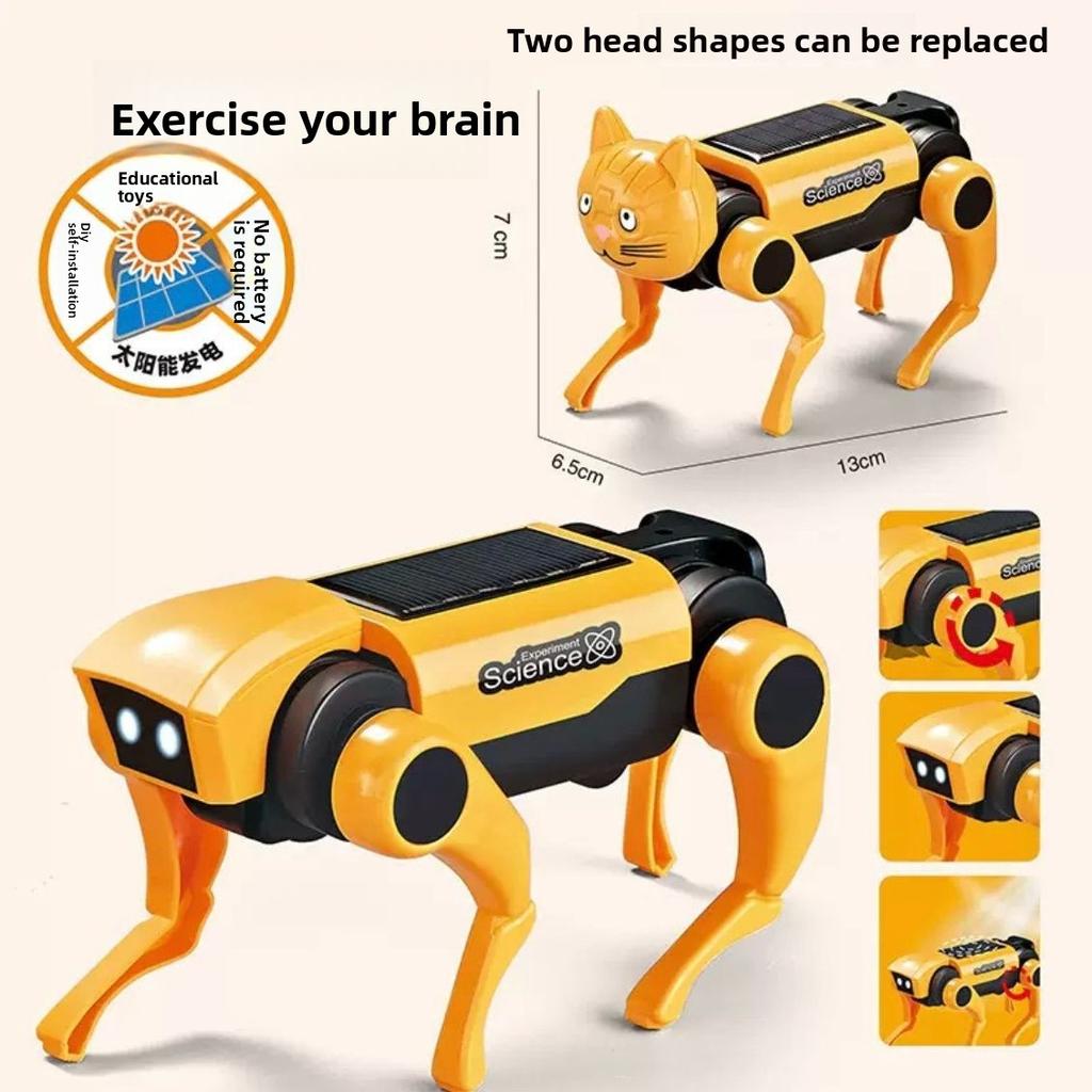 DIY assembly mechanical dog children's science and education experiment electric remote control walking robot educational toy