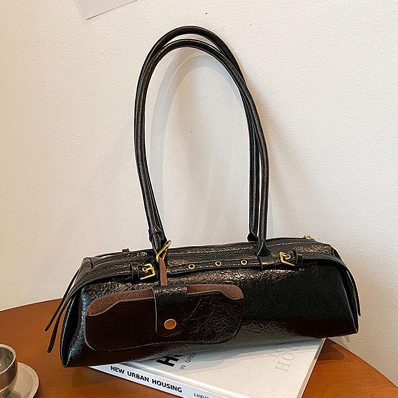 Nischentasche Damen große Kapazität neu Sommer Retro Schulter Achseltasche lässig Pendler Baguette-Tasche
