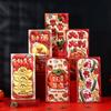 6pcs Traditional God of Wealth Red Envelope Cartoon Lucky Money Bags Money Packet  New Year Gifts