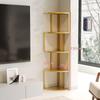 Scaffale Domestico Nordico Multi-strato Angolare Libreria in Ferro da Pavimento a Soffitto Integrato a Parete Libreria per Soggiorno Scaffale a Cubi