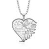 Heart-Shaped Hummingbird Wing Necklace, Made Of Stainless Steel. We Love It, Don'T Miss Out! Suitable For Both Men And Women.