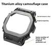 Kit de Modification de Boîtier Camouflage en Alliage de Titane DW5600 pour G-SHOCK Casio DW-5600 GWM5610 GMW-B5000 Bracelet Métal Titane Intégral Mise à Niveau