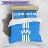 Olympique Marseille Pattern Printed 3PCS Bedding Set Soft Skin-Friendly Washable Duvet Cover & Pillowcases Set All Season Bedroom