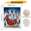 Disney DIY Painting Kit Mickey Minnie Christmas Sleigh Classic Style Home Decor Craft Gift Idea Art Painting Supplies Wall Hanging