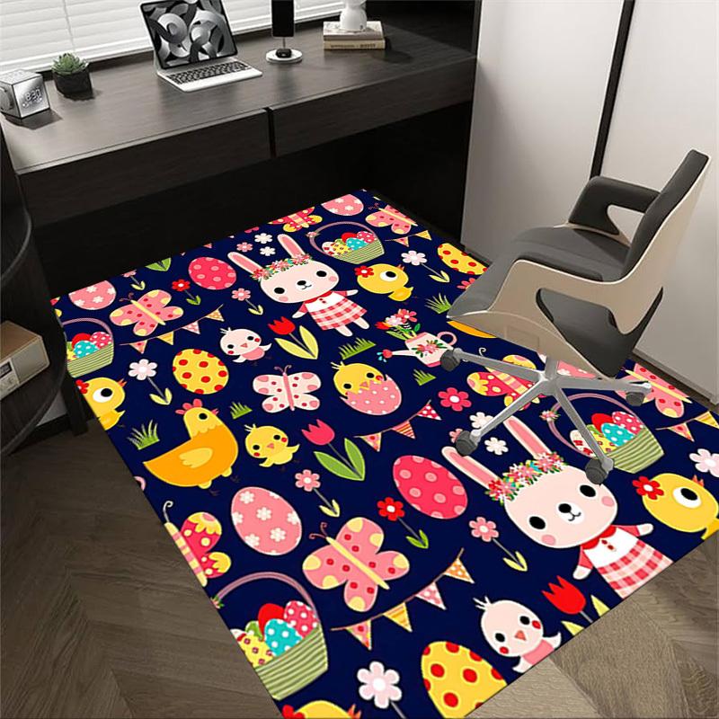 

1PC Easter Bunny Eggs Extra Large Non-Slip Floor carpet, Office, family, bedroom, Studio - Large Area Rug Indoor Rugs, Vibrant Colors-A298 60cm by 90cm