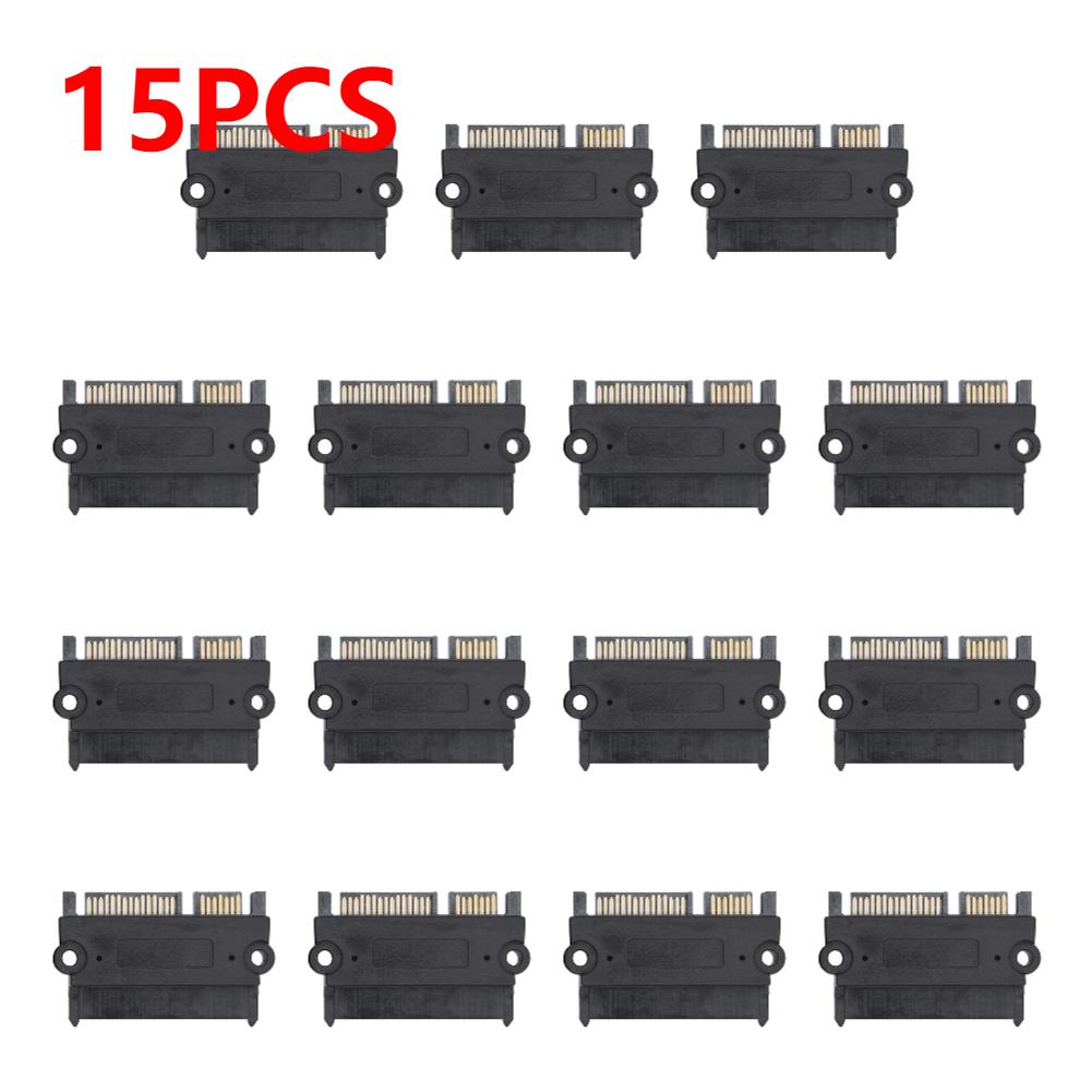 1-30PCS SATA Male To Female Power Data Converter 22Pin 7+15 Male To Female SATA To SATA Converter SATA To SATA Adapter