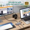 8 In 1 Type C Hub with 4K HDMI USB 3 0 Gigabit Ethernet Port for Laptop MacBook