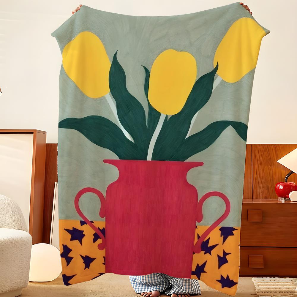 Artist S-Shotaro M-Murakami Throw Flannel Throw Blanket, Lightweight Cozy, Durable Washable Cute Cool