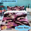 Custom Name 3PCS Kpop Fantasy Models Bedding Set Including 1pc Duvet Cover And 2pcs Pillowcases for Bedroom, Dormitory Gift Home Decor