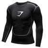GYMSHARK Herren Schnelltrocknendes Kompressionsshirt mit langen Ärmeln - Atmungsaktive Sportbekleidung für Laufen & Fitness