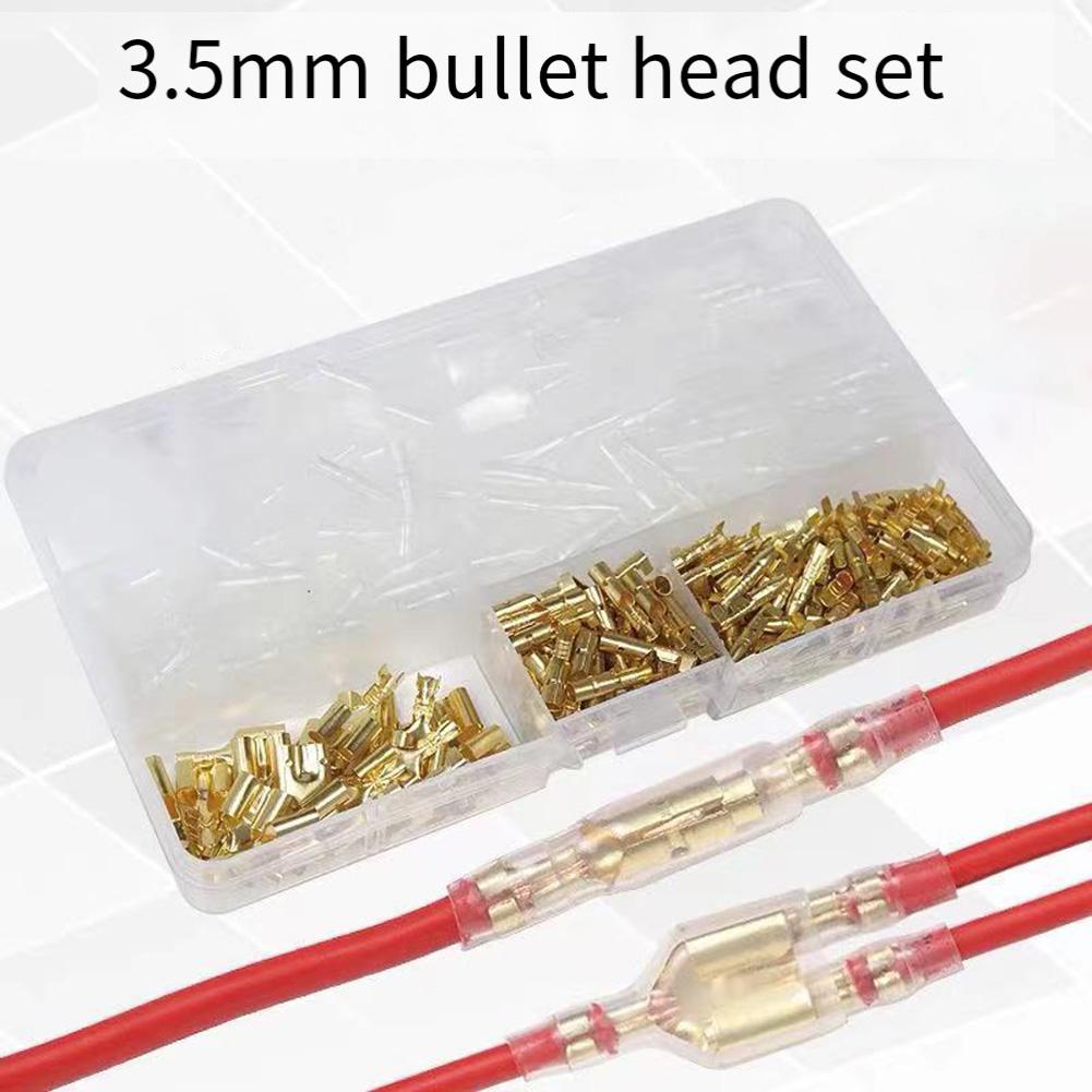 120 Stück 3,5 mm Crimp-Kabelschuhe Elektrischer Drahtverbinder Für Auto Elektrischer Drahtverbinder Kaltpress-Crimp-Kabelschuh