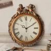 Harz Wanduhr Retro Tischuhren Wohnzimmer Luxus Dekoration Quarzuhren Schlafzimmer Kreative Mechanische Uhren Zubehör