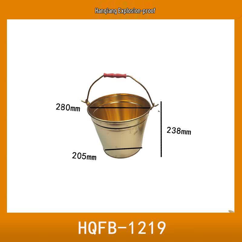 Dalan Explosion-Proof Conical Copper Safety Bucket 10L