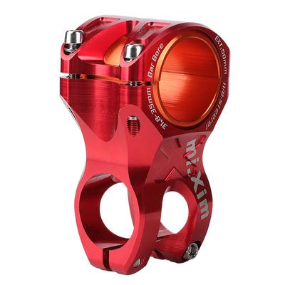 31.8*50mm Alüminyum Alaşım Kısa Bisiklet Gidon Boğazı Yükseltici Bisiklet Parçaları(kırmızı)