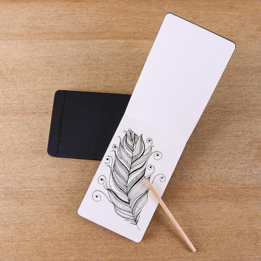 

Основы Книга для эскизов L Размер 5,25 x 8,25 72 листа Блокноты для рисования Черный United States