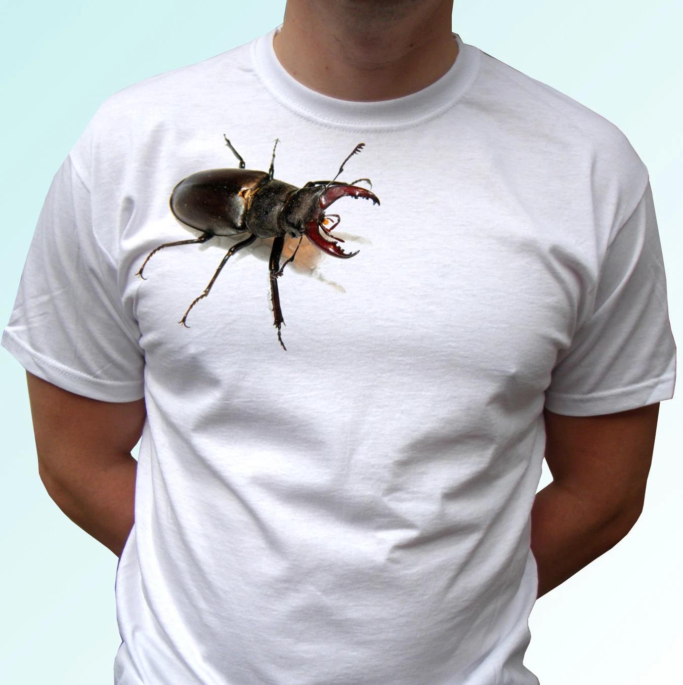

Beetle white kids boys T-Shirt animal tee top insect design s s kids baby sizes 120