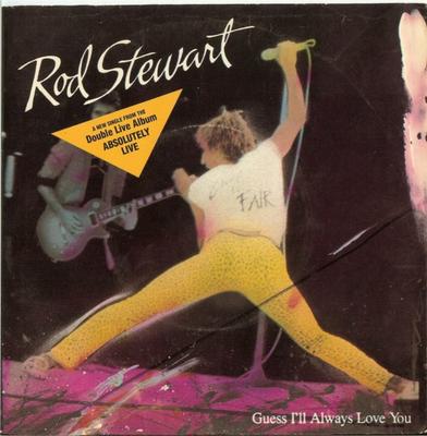 7inch Record ROD STEWART - Guess I'll Always Love You / Rock M 729874 Warner Bros. Re 1982 US Rock Used
