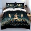 Σετ Κλινοσκεπασμάτων Μπάντας Nightwish Σετ Κλινοσκεπασμάτων Κάλυμμα Παπλώματος Κάλυμμα Παπλώματος Μαξιλαροθήκες  (1*Κάλυμμα Παπλώματος 2*Μαξιλαροθήκες, χωρίς εσωτερικό πάπλωμα)