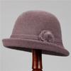 Hat Female God Mother Knitted Bucket Hat Velvet Warm Basin Hat Grandma Wool Hat Cold Proof