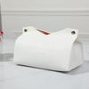 Leather Tissue Box Car Toilet Pumping Box Home Living Room Decoration Bedroom Kitchen Desktop Nordic Large Storage Box