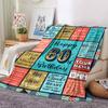 Happy 60Th Birthday Celebration Quotes Gift Customizable Blanket Customize Text Ultrasoft Perfect For Sofa Couch Office Bed Picnics Four Seasons