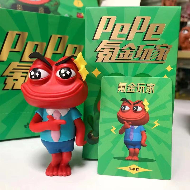 Trendy Sad Frog Series Blind Box Toy Handmade Model Funny Solitary Frog Desktop Car Decoration Ornament Birthday Gift