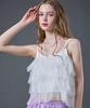 Sitipabjeu [Cp] Summer Layered See-Through Tulip Tiered Bustier Sleeveless [White] Kcl.