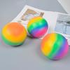 Stress Relief Flour Ball Toy Rainbow Color Changing Stress Ball Fidget Toy Home Office Desk Toy Decompression Gadget