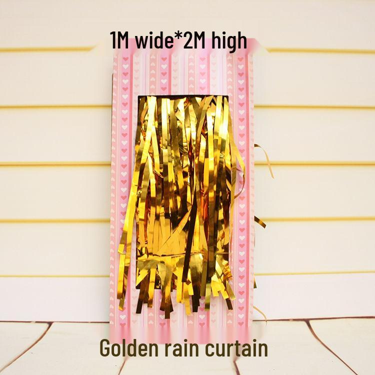 Laser Fringe Backdrop & Tinsel for Party or Event Decoration