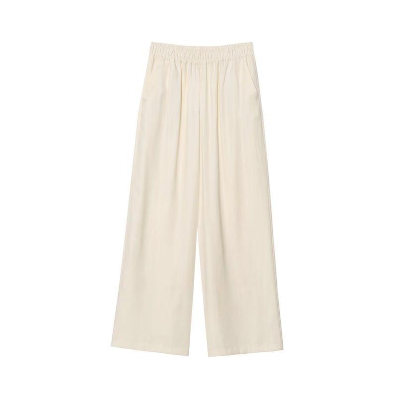 Kaslead New Arrival Women's Clothing Fashion Style Sleeveless V Neck Tops Casual Pants 1971140 1971040