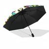 1pc Butterfly Mandala Automatic Umbrella - Automatic Opening And Closing, Sturdy Iron Frame, Formal Occasions Yy251018124