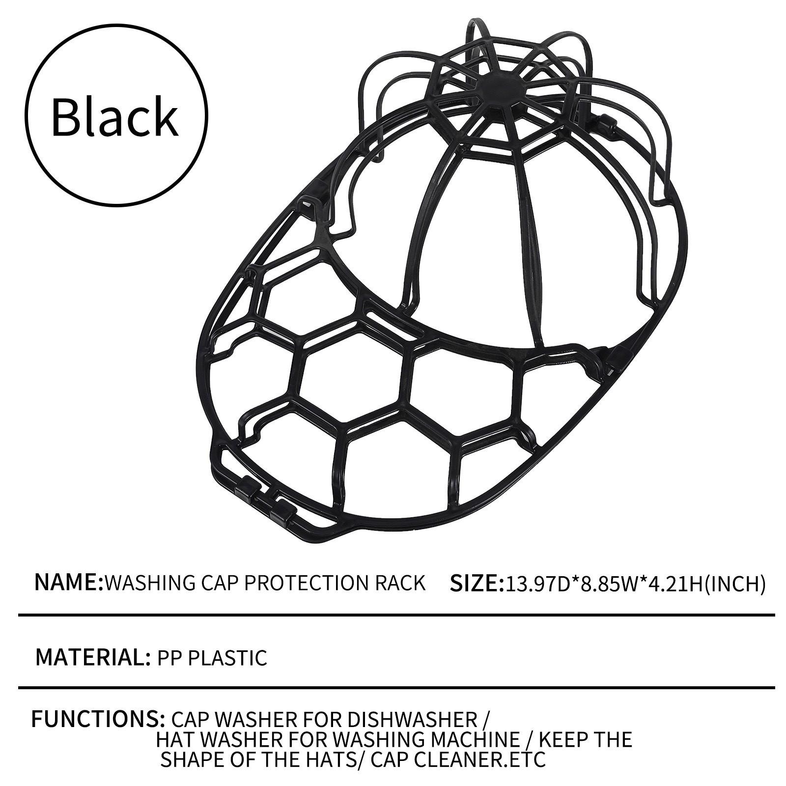

Стирка шляп, бейсболок, не деформирующая стирка и сушка, машинная стирка, внутренняя поддержка, стойка для хранения, зажим для шляп One Size чёрный
