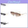 Unisex Geometric Style Pc Frame Sunglasses With Shield Uv Protection For Outdoor Sports And Driving