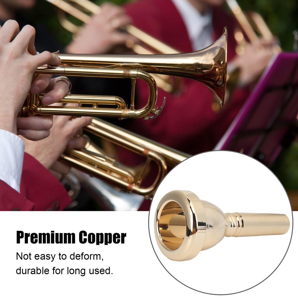Trombone Mouthpiece Large Shank Mouth Piece Metal 12.7mm 5G Accessory Replacement TR‑03