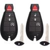 MechanMagic Key Fob Fobik Replacement Fits for Dodge Ram 1500 2013- 2500 3500 4500 5500 2013-2018 Pickup Truck Keyless Entry Remote Start Control