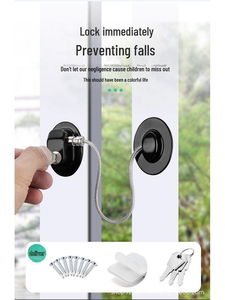 High-Rise Window Child-Safe Anti-Theft Casement Lock