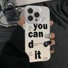 Personalized letters English applicable Apple 16Promax mobile phone case iPhone15Pro Europe and America 14Pro trend 17