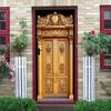 2pcs Luxury European Gold Decorative Door Wall Stickers Self-adhesive Removable Living Room Entrance TV Background Wall Decorati